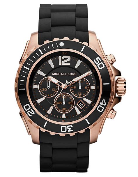 michael kors watch men black|Michael Kors chronograph watch men's.